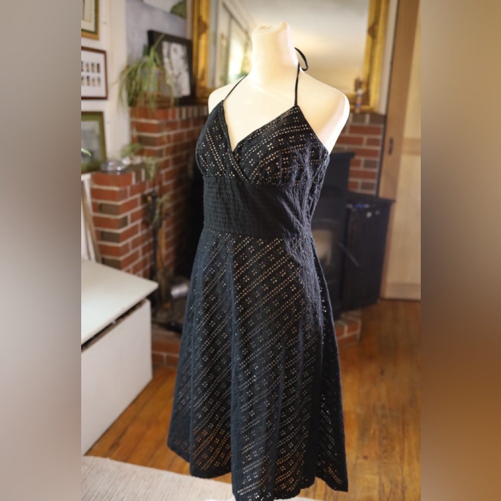 White House Black Market Black Halter Dress